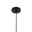GloboStar® DELTA 01580 Μοντέρνο Κρεμαστό Φωτιστικό Ανάρτηση Μονόφωτο 1 x E27 IP20 Μαύρο Μέταλλο - Μ37 x Π4 x Υ33cm