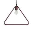 GloboStar® DELTA 01581 Μοντέρνο Κρεμαστό Φωτιστικό Ανάρτηση Μονόφωτο 1 x E27 IP20 Χάλκινο Μέταλλο - Μ37 x Π4 x Υ33cm