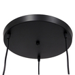 GloboStar® LITTLE MAN 01655 Μοντέρνο Κρεμαστό Φωτιστικό Φιγούρα Τρίφωτο 3 x E27 IP20 Μαύρο Μέταλλο - Μ45 x Π45 x Υ40cm