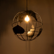 GloboStar® EARTH 01663 Vintage Κρεμαστό Φωτιστικό Φιγούρα Μονόφωτο 1 x E27 IP20 Μαύρο Μέταλλο - Μ41 x Π41 x Y41cm GloboStar® EARTH 01663 Vintage Κρεμαστό Φωτιστικό Φιγούρα Μονόφωτο 1 x E27 IP20 Μαύρο Μέταλλο - Μ41 x Π41 x Y41cm