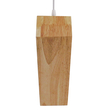 GloboStar® ELISE 01430 Μοντέρνο Κρεμαστό Φωτιστικό Οροφής Μονόφωτο 1 x E27 IP20 Μπεζ Ξύλο - Μ29 x Π8 x Υ28cm