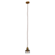 GloboStar® MANHATTAN 01454 Μοντέρνο Κρεμαστό Φωτιστικό Καμπάνα Μονόφωτο 1 x E27 IP20 Χρυσό Μέταλλο - Μ11 x Π11 x Υ14cm