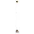 GloboStar® MANHATTAN 01455 Μοντέρνο Κρεμαστό Φωτιστικό Καμπάνα Μονόφωτο 1 x E27 IP20 Μπρούτζινο Μέταλλο - Μ11 x Π11 x Υ14cm