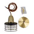 GloboStar® MANHATTAN 01455 Μοντέρνο Κρεμαστό Φωτιστικό Καμπάνα Μονόφωτο 1 x E27 IP20 Μπρούτζινο Μέταλλο - Μ11 x Π11 x Υ14cm