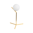 GloboStar® ELFIS GOLD 01551 Μοντέρνο Επιτραπέζιο Φωτιστικό Πορτατίφ Μονόφωτο 1 x E27 Χρυσό Μεταλλικό με Λευκό Γυαλί Μπάλα Φ15 x Υ53cm GloboStar® ELFIS GOLD 01551 Μοντέρνο Επιτραπέζιο Φωτιστικό Πορτατίφ Μονόφωτο 1 x E27 Χρυσό Μεταλλικό με Λευκό Γυαλί Μπάλα Φ15 x Υ53cm