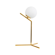GloboStar® ELFIS GOLD 01551 Μοντέρνο Επιτραπέζιο Φωτιστικό Πορτατίφ Μονόφωτο 1 x E27 Χρυσό Μεταλλικό με Λευκό Γυαλί Μπάλα Φ15 x Υ53cm GloboStar® ELFIS GOLD 01551 Μοντέρνο Επιτραπέζιο Φωτιστικό Πορτατίφ Μονόφωτο 1 x E27 Χρυσό Μεταλλικό με Λευκό Γυαλί Μπάλα Φ15 x Υ53cm