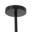 GloboStar® SENTINEL 01636 Μοντέρνο Φωτιστικό Οροφής Πλέγμα Πολύφωτο 10 x E27 IP20 Μαύρο Μέταλλο με μελί Γυαλί - Μ105 x Π80 x Υ90cm