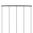 DIY Ροζέτα Φωτιστικού Μαύρη Ορθογώνια 1500x50mm με 5 Τρύπες GloboStar 90826