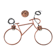 GloboStar® BIKE 00868 Vintage Κρεμαστό Φωτιστικό Φιγούρα Δίφωτο 2 x E27 IP20 Χάλκινο Μέταλλο - Μ67 x Π3.5 x Υ41cm