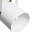 GloboStar® HAZEL 00924 Μοντέρνο Κρεμαστό Φωτιστικό Ανάρτηση Μονόφωτο 1 x E27 IP20 Λευκό & Χρυσό Μέταλλο - Μ12 x Π12 x Υ27cm