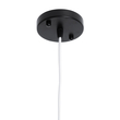 GloboStar® HAZEL 00930 Μοντέρνο Κρεμαστό Φωτιστικό Ανάρτηση Μονόφωτο 1 x E27 IP20 Μαύρο, Άσπρο & Χρυσό Μέταλλο - Μ12 x Π12 x Υ27cm