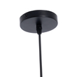 GloboStar® JAVER 00935 Vintage Κρεμαστό Φωτιστικό Καμπάνα Μονόφωτο 1 x E27 IP20 Διάφανο Γυαλί με Χάλκινο Μέταλλο - Μ19 x Π19 x Υ25cm