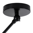 GloboStar® LOTUS 00936 Μοντέρνο Φωτιστικό Οροφής Καμπάνα Μονόφωτο 1 x E27 IP20 Τιρκουάζ, Μαύρο & Λευκό Μέταλλο - Μ30 x Π30 x Υ21cm
