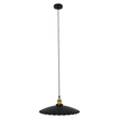 GloboStar® MARGI 00982 Vintage Κρεμαστό Φωτιστικό Καμπάνα Μονόφωτο 1 x E27 IP20 Μαύρο & Χρυσό Μέταλλο - Μ40 x Π40 x Y15cm
