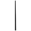 GloboStar® SURFACE-PROFILE 70810-1M Προφίλ Αλουμινίου - Βάση & Ψύκτρα Ταινίας LED με Μαύρο Φιμέ Κάλυμμα - Επιφανειακή Χρήση - Πατητό Κάλυμμα - Μαύρο - 1 Μέτρο - Μ100 x Π2.4 x Υ1.1cm