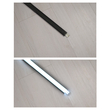 GloboStar® SURFACE-PROFILE 70810-1M Προφίλ Αλουμινίου - Βάση & Ψύκτρα Ταινίας LED με Μαύρο Φιμέ Κάλυμμα - Επιφανειακή Χρήση - Πατητό Κάλυμμα - Μαύρο - 1 Μέτρο - Μ100 x Π2.4 x Υ1.1cm