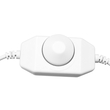 GloboStar® 73305 LED Dimmer με Ροοστάτη & Διακόπτη On/Off Λευκό DC 12-24V Max 120W