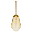 GloboStar® AMARIS 00871 Μοντέρνο Κρεμαστό Φωτιστικό Ανάρτηση Μονόφωτο 1 x E27 IP20 Μελί Γυαλί - Μ17 x Π17 x Y30cm