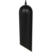 GloboStar® CARSON 01528 Μοντέρνο Κρεμαστό Φωτιστικό Ανάρτηση Μονόφωτο 1 x E27 IP20 Μαύρο & Χρυσό Μέταλλο - Μ12 x Π12 x Υ52cm