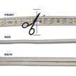 GloboStar® 70511 Wide Ταινία Διπλής Σειράς Epistar LED SMD 2835 1m 24W/m 180LED/m 3288lm/m 120° DC 230V Αδιάβροχη IP68 Φυσικό Λευκό 4500K Dimmable