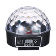 GloboStar® 79602 LED Party Disco Μπάλα με Περιστρεφόμενα Φωτορυθμικά Εφέ Πολύχρωμη RGB DMX512 20W με Sound Control Activated Εφέ και με Ασύρματο Χειριστήριο AC 230V IP20 Φ17 x Υ15cm