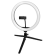 GloboStar® 75802 Professional Digital Ring Light Φ30cm LED SMD 40W 4000lm 180° DC 5V με Καλώδιο Τροφοδοσίας USB - Ενσωματωμένο Χειριστήριο Εναλλαγής Χρωμάτων & 1 Βάση Τηλεφώνου - Πολύχρωμο RGBW+WW Dimmable