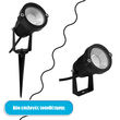 GloboStar® 75586 Προβολάκι Κήπου Καρφωτό - Δαπέδου Bridgelux COB LED 10W 1000lm 35° DC 24V Αδιάβροχο IP67 Ultra Πράσινο Dimmable