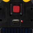 GloboStar® 79080 Φορητό Επαναφορτιζόμενο Τρίγωνο Ασφαλείας - Προβολέας Εργασίας LED COB 15W 1500lm με Ενσωματωμένη Μπαταρία 1200mAh & Φωτοβολταϊκό Πάνελ - 5 Light Modes & Power Bank με Καλώδιο Φόρτισης USB Αδιάβροχο IP54 Ψυχρό Λευκό 6000K