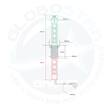 GloboStar® 79630 Χωνευτό Πτυσσόμενο Πολύμπριζο με 3 Πρίζες Ασφαλείας EU Σούκο AC 230V Max 3000W & 2 Εξόδους USB DC 5V Max 3A 18W & Ενσωματωμένο Διακόπτη Οn/Off