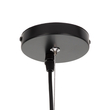 GloboStar® FREYA 00747 Μοντέρνο Κρεμαστό Φωτιστικό Ανάρτηση Μονόφωτο 1 x E27 IP20 Λευκό Γυαλί με Ασημί Μέταλλο - Μ34 x Π34 x Υ23cm