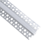 GloboStar® PLASTERBOARD-PROFILE 70838-2M Προφίλ Αλουμινίου - Βάση & Ψύκτρα Ταινίας LED με Λευκό Γαλακτερό Κάλυμμα - Χωνευτή Χρήση σε Γυψοσανίδα - Trimless - Πατητό Κάλυμμα - Ασημί - 2 Μέτρα - Πακέτο 5 Τεμαχίων - Μ200 x Π5.6 x Υ1.5cm