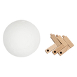 GloboStar® 79605 Επιτραπέζιο Ανάγλυφο Διακοσμητικό Φωτιστικό Φ15cm 3D MOON LIGHT LED 3.7W DC 5V με Ενσωματωμένη Μπαταρία 500mAh Li-ion Επαναφορτιζόμενο - Καλώδιο Τροφοδοσίας USB και Διακόπτη Αφής CCT Θερμό Λευκό 3000K - Ψυχρό Λευκό 6000K Dimmable