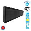GloboStar® 90281 Κυλιόμενη Ψηφιακή Επιγραφή P10 LED SMD AC 220-240V με Wi-Fi - Αδιάβροχή IP54 - Μονής Όψης - Μ168 x Π9 x Υ40cm Κόκκινο