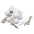 GloboStar® 79047 Φωτιστικό Γιρλάντα με 10 Γλομπάκια για Μακιγιάζ - Καθρέπτη LED 8W 800lm DC 5V με Καλώδιο Τροφοδοσίας USB - Ενσωματωμένο Χειριστήριο Εναλλαγής Χρωμάτων & USB Wall Adapter Αδιάβροχο IP54 CCT Θερμό 2700K έως Ψυχρό 6000K Dimmable