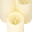 GloboStar® 79551 ΣΕΤ 3 Διακοσμητικών Realistic Κεριών με LED - Μπαταρίας & Ασύρματο Χειριστήριο IR Ψυχρό Λευκό 6000K