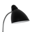 GloboStar® VERSA 00830 Μοντέρνο Επιδαπέδιο Φωτιστικό Μονόφωτο 1 x E27 IP20 Μαύρο & Ασημί Μέταλλο με Μαύρο Μάρμαρο - Μ14.5 x Π14.5 x Υ155cm