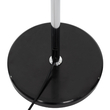 GloboStar® VERSA 00831 Μοντέρνο Επιδαπέδιο Φωτιστικό Μονόφωτο 1 x E27 IP20 Ασημί Μέταλλο με Μαύρο Μάρμαρο - Μ15 x Π15 x Υ155cm