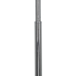 GloboStar® VERSA 00831 Μοντέρνο Επιδαπέδιο Φωτιστικό Μονόφωτο 1 x E27 IP20 Ασημί Μέταλλο με Μαύρο Μάρμαρο - Μ15 x Π15 x Υ155cm