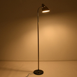 GloboStar® VERSA 00832 Μοντέρνο Επιδαπέδιο Φωτιστικό Μονόφωτο 1 x E27 IP20 Χρυσό & Ασημί Μέταλλο με Μαύρο Μάρμαρο - Μ15 x Π15 x Υ155cm