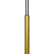 GloboStar® VERSA 00833 Μοντέρνο Επιδαπέδιο Φωτιστικό Μονόφωτο 1 x E27 IP20 Χρυσό & Ασημί Μέταλλο με Μαύρο Μάρμαρο - Μ15 x Π15 x Υ155cm
