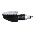 GloboStar® 81751 ΣΕΤ 2 x Φλάς Μοτοσυκλέτας Universal Triangle LED Diode 5W DC 12V Πορτοκαλί Αδιάβροχα IP65