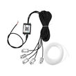 GloboStar® 81843 Car Optic Fiber LED Kit Smart Bluetooth - Φωτισμός Κιτ Οπτικής Ίνας Αυτοκινήτου DC 12V 10W με Smart Bluetooth Controller & Εφαρμογή APP Αδιάβροχο IP65 Πολύχρωμο RGB