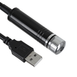 GloboStar® 81846 Διακοσμητικό Φωτιστικό Ειδικών Φωτορυθμικών Εφέ PARTY Disco LASER DC 5V με Καλώδιο Τροφοδοσίας USB Κόκκινο IP20 Μ1.4 x Π1.4 x Υ27cm