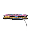 GloboStar® 85850 Φωτιστικό Ταμπέλα Φωτεινή Επιγραφή NEON LED Σήμανσης COCKTAILS & DREAMS 30W AC 230V με Διακόπτη On/Off Ροζ - Γαλάζιο - Κίτρινο