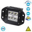 GloboStar® 85441 PRO Series Χωνευτός Προβολέας Εργασίας - Working Light για Αυτοκίνητα & Φορτηγά LED CREE XBD 24W 2400lm DC 10-30V Αδιάβροχο IP65 Ψυχρό Λευκό 6000K