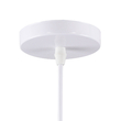 GloboStar® CUBE 00802 Μοντέρνο Κρεμαστό Φωτιστικό Πλέγμα Μονόφωτο 1 x E27 IP20 Λευκό Μέταλλο - Μ25 x Π25 x Υ25cm