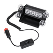GloboStar® 85101 PRO Series Μπάρα Σήμανσης με Βεντούζες Στήριξης για Παρμπρίζ Οχήματος Security - Ασφαλείας για Αυτοκίνητα & Φορτηγά 9 Προγραμμάτων Φωτισμού STROBE LED SMD 4W DC 10-30V IP20 Πράσινο