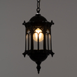 GloboStar® DARCY 00655 Vintage Κρεμαστό Φωτιστικό Πλέγμα Μονόφωτο 1 x E27 IP20 Μαύρο Μέταλλο με Διάφανο Γυαλί - Μ15.5 x Π15.5 x Υ32.5cm