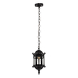 GloboStar® DARCY 00655 Vintage Κρεμαστό Φωτιστικό Πλέγμα Μονόφωτο 1 x E27 IP20 Μαύρο Μέταλλο με Διάφανο Γυαλί - Μ15.5 x Π15.5 x Υ32.5cm