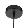 GloboStar® NEVIS 00681 Μοντέρνο Κρεμαστό Φωτιστικό Πλέγμα Μονόφωτο 1 x E27 IP20 Μαύρο Μέταλλο - Μ49 x Π49 x Υ34.5cm